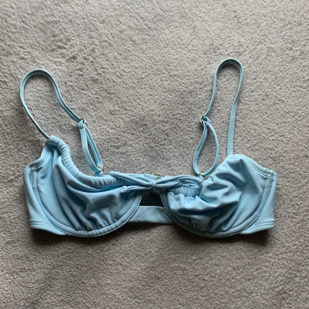 Light Blue Bikini Top